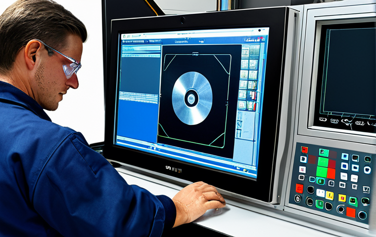 기계가공 이직 후 느낀 점 - Precision Measurement**

"A focused machinist carefully measuring a metal component with a precise i...