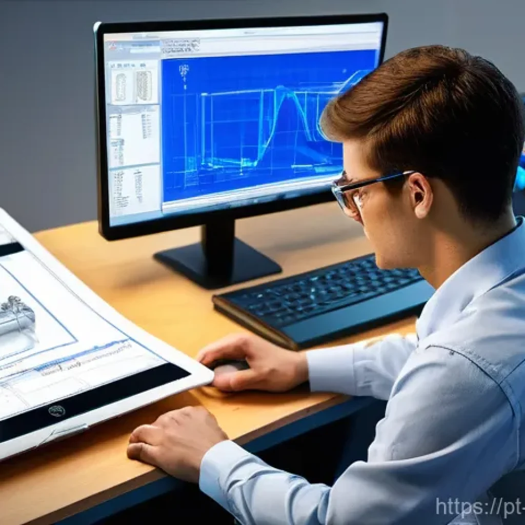 기계가공 자격증 추천 교재 - 0 integration. Digital screens display real-time data and CAD models. The overall atmosphere is one ...