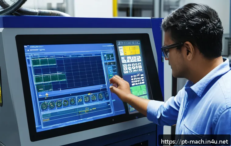 기계가공 실무에서 자주 쓰이는 팁 - A high-tech CNC machining workshop in Brazil, featuring a skilled technician carefully reviewing and...
